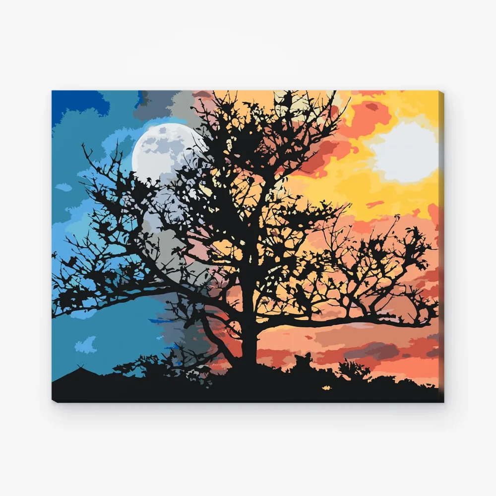 Pintar por Números - Luna y Sol