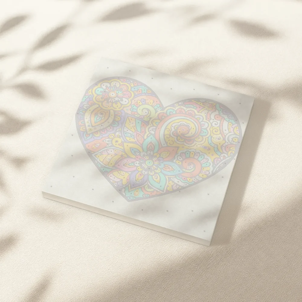 Pintar por Números - Mandala en el corazón