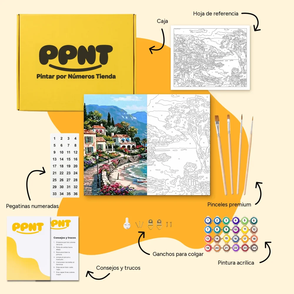 Pintar por Números - Mediterráneo