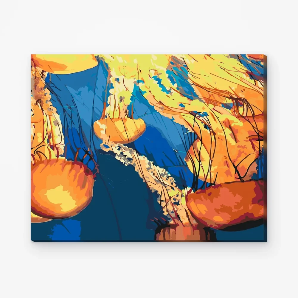 Pintar por Números - Medusas en el océano