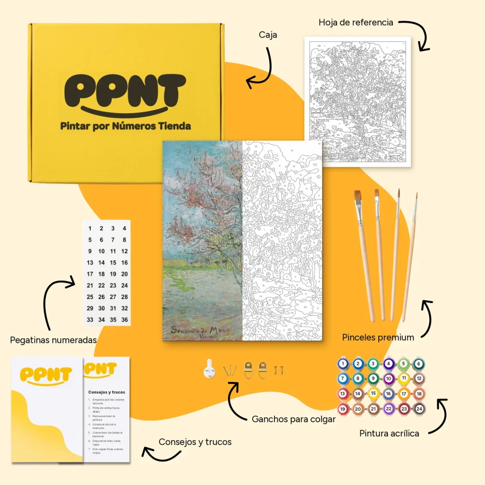 Pintar por Números - Melocotonero