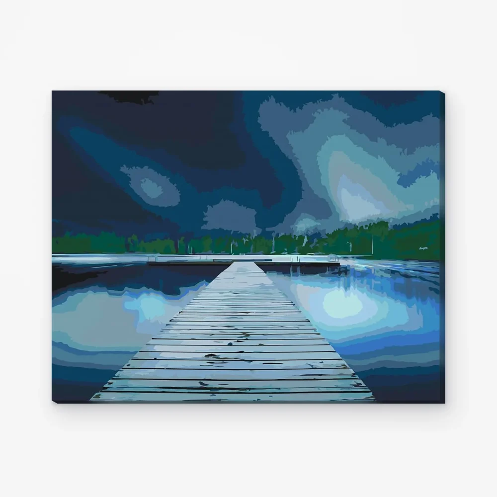 Pintar por Números - Muelle de noche