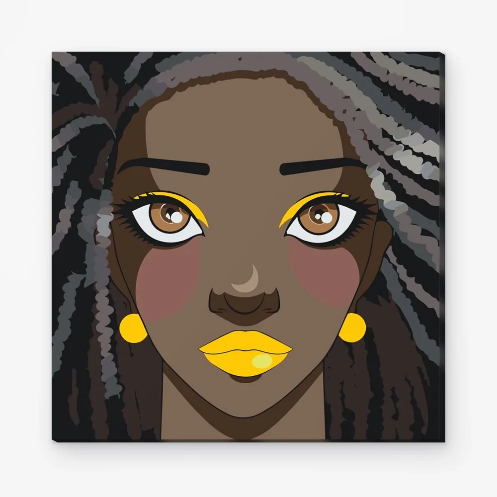 Pintar por Números - Mujer afro