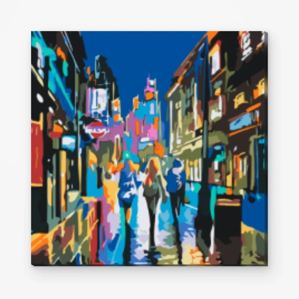 Pintar por Números - Mujeres en la ciudad