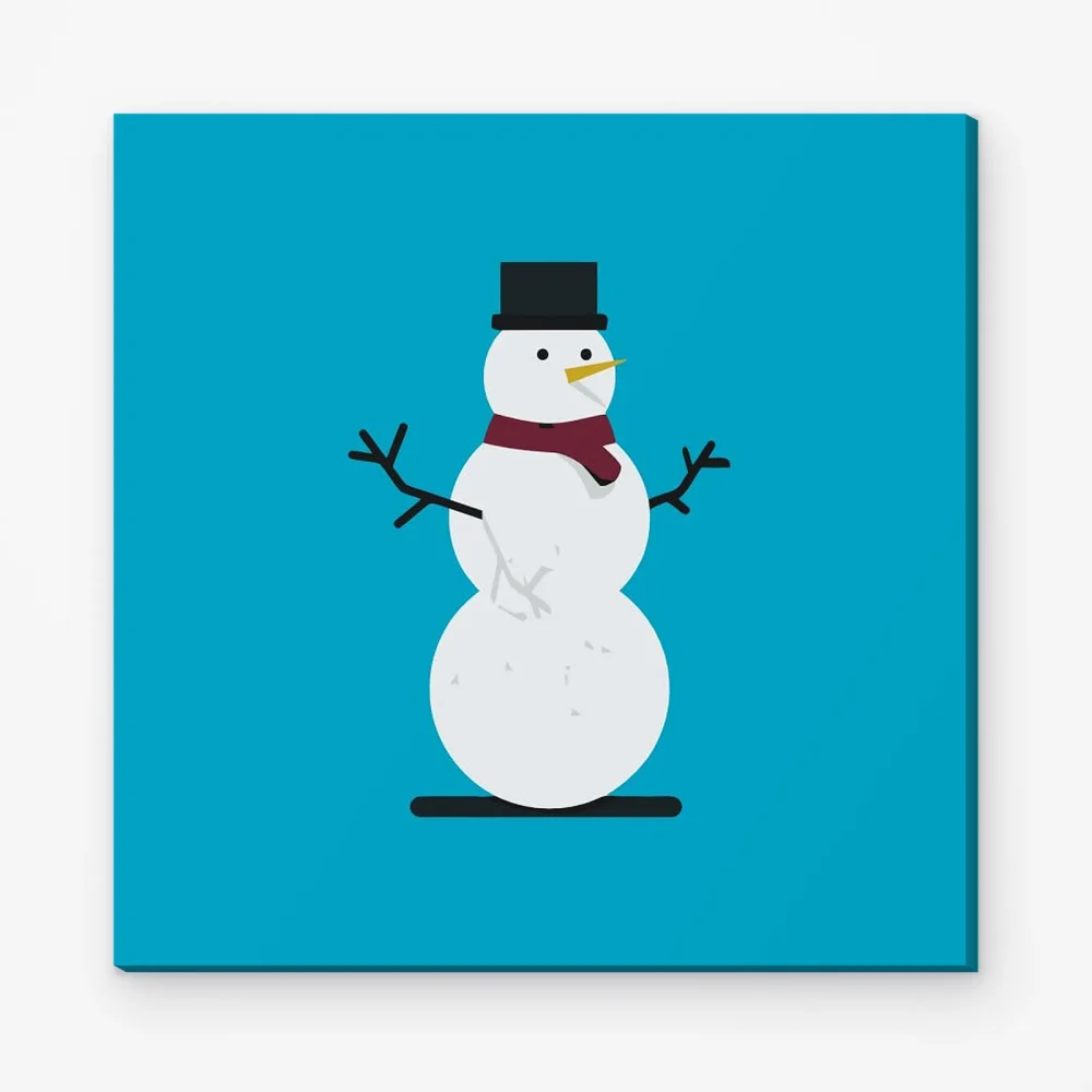 Pintar por Números - Muñeco de nieve abandonado