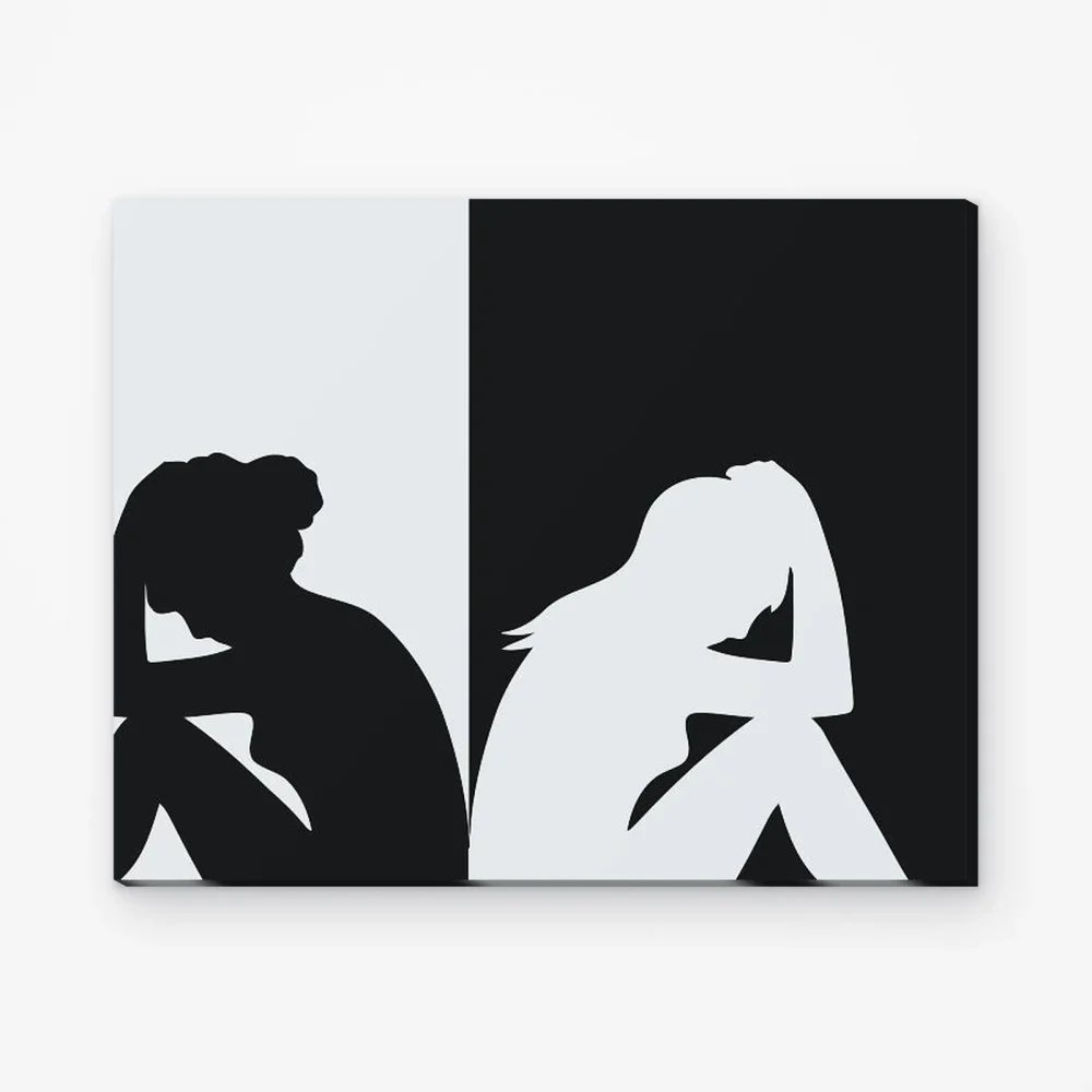 Pintar por Números - Negro contra blanco