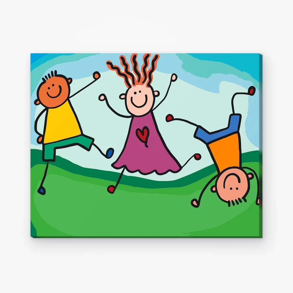 Pintar por Números - Niños felices