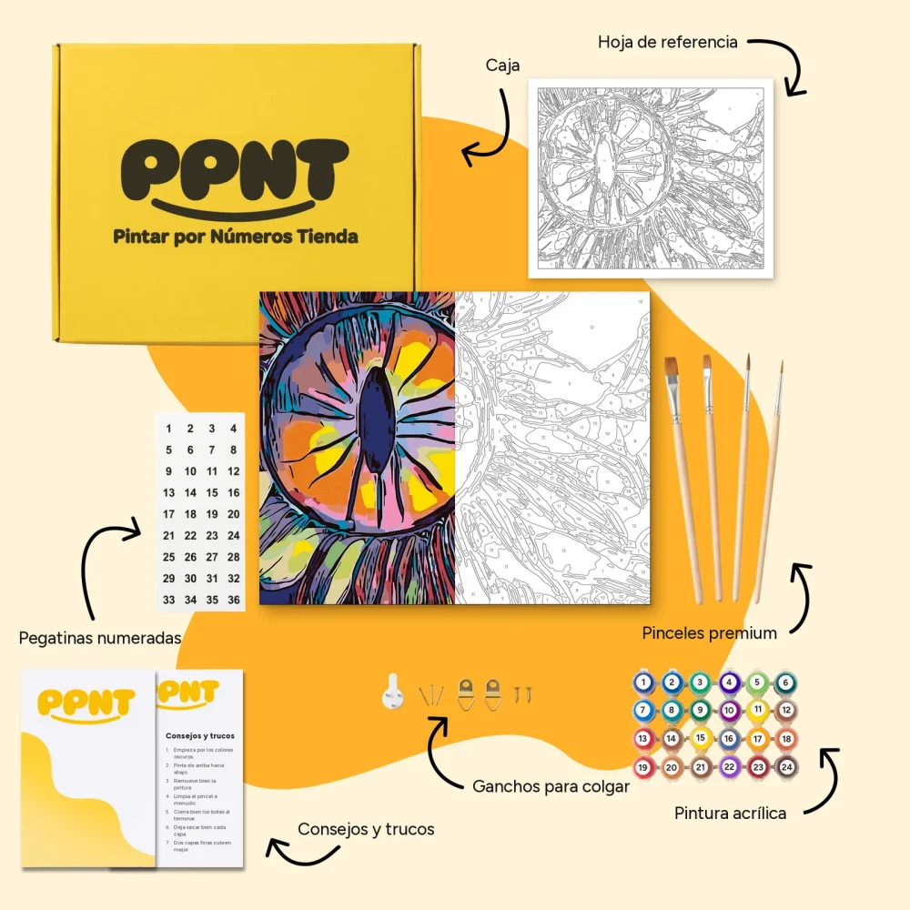 Pintar por Números - Ojo del Sol