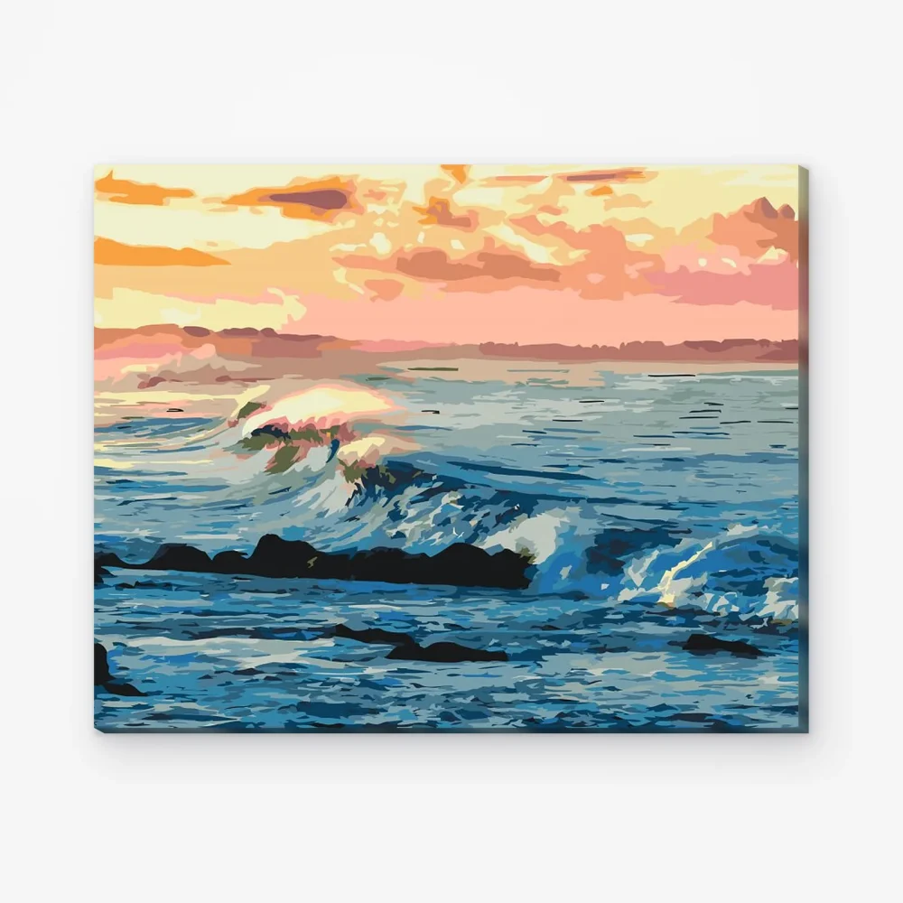 Pintar por Números - Olas del mar