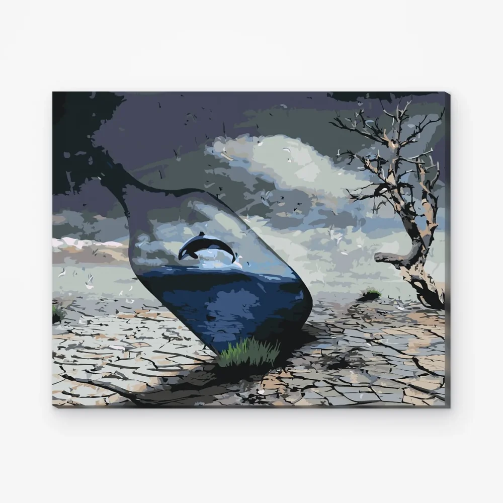 Pintar por Números - Orca en una botella