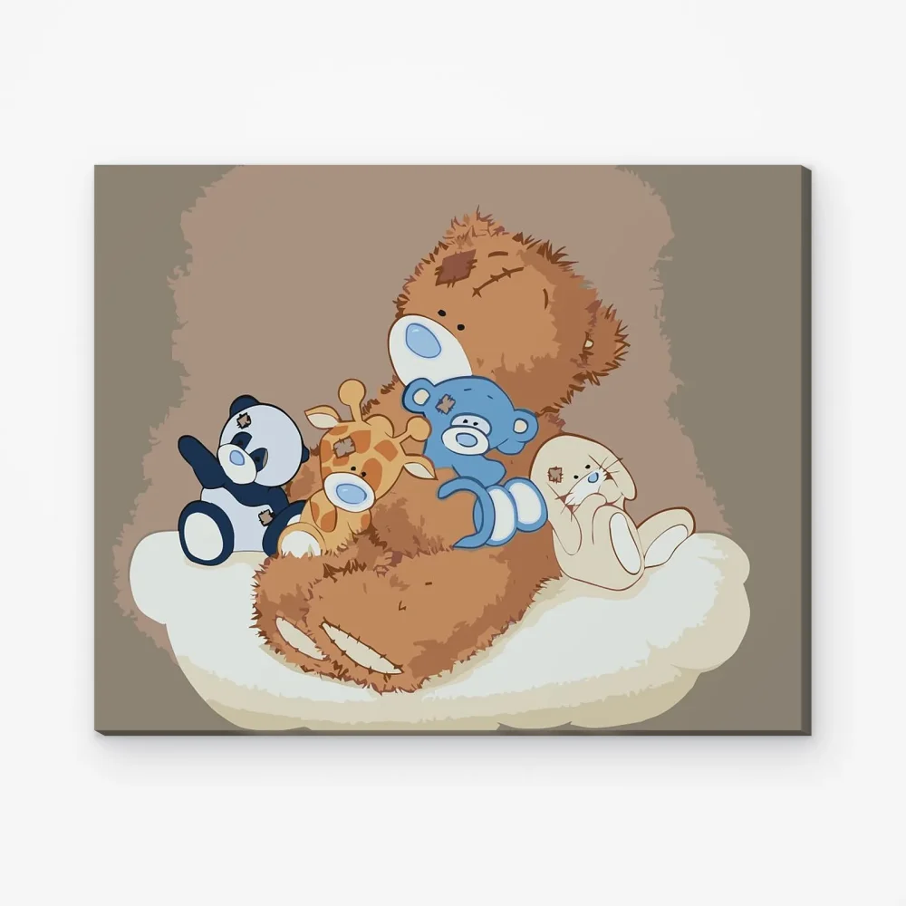 Pintar por Números - Ositos de peluche