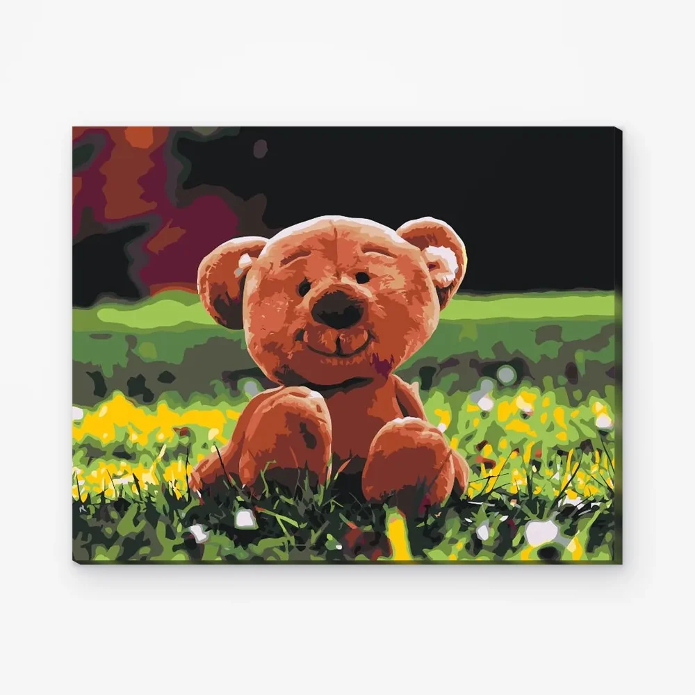 Pintar por Números - Oso en la hierba