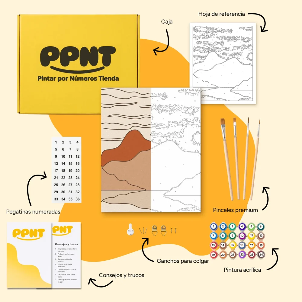 Pintar por Números - Paisaje boho - 4