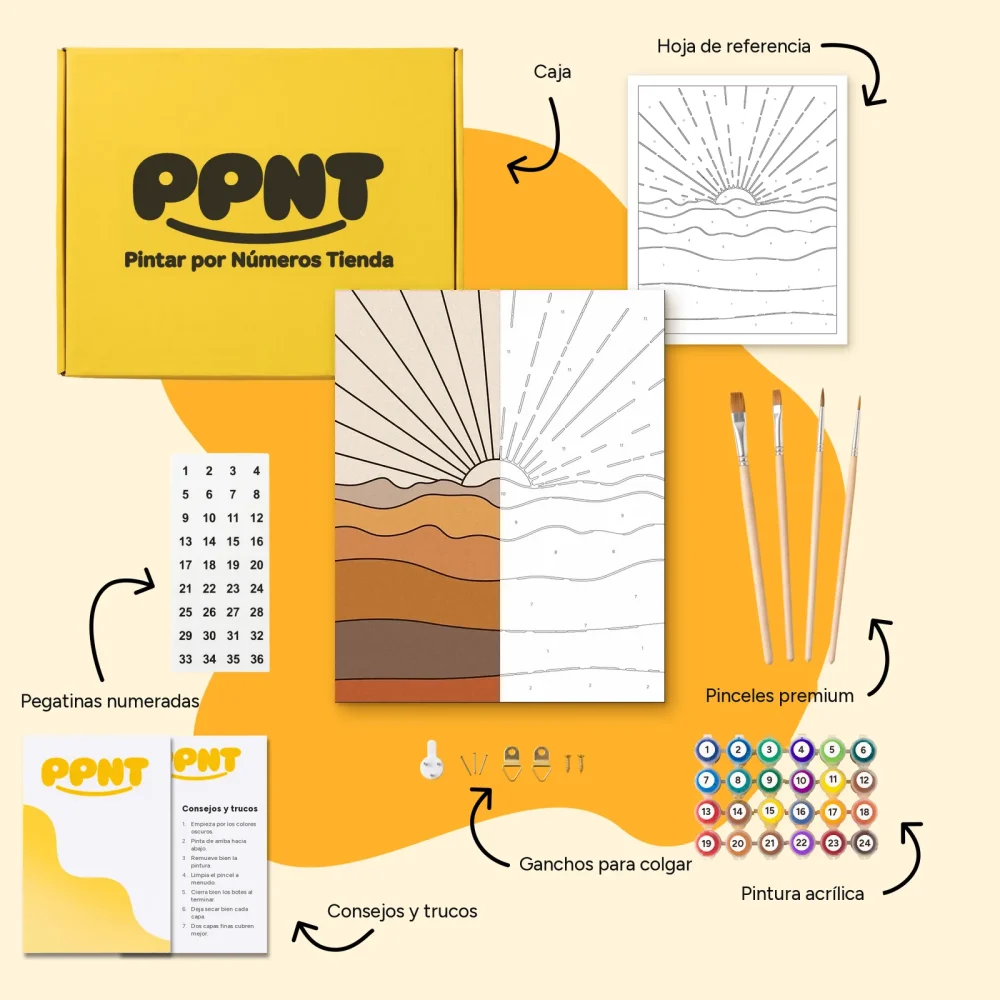 Pintar por Números - Paisaje boho - 8