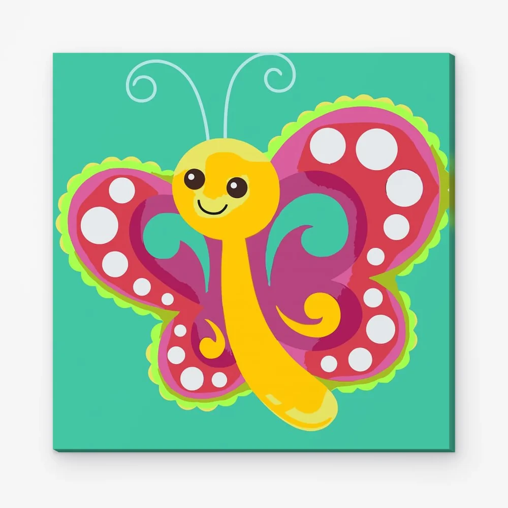 Pintar por Números - Pajarita sonriente