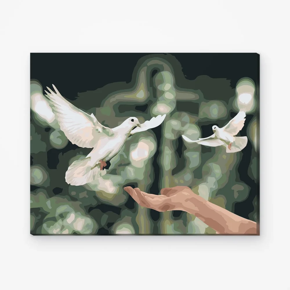 Pintar por Números - Palomas de la paz