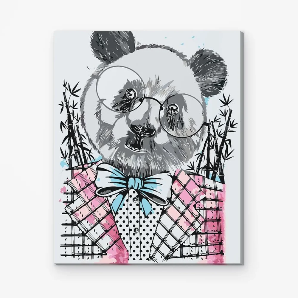 Pintar por Números - Panda elegante