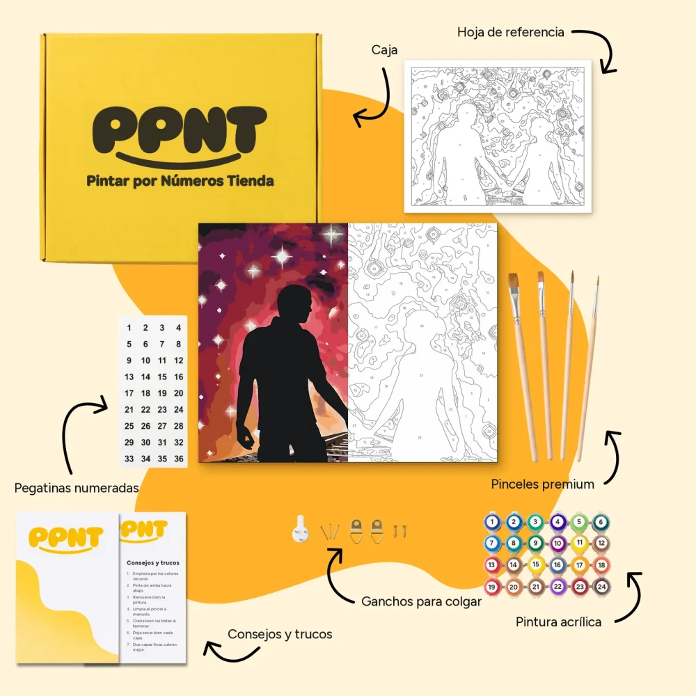 Pintar por Números - Par sobre raíles