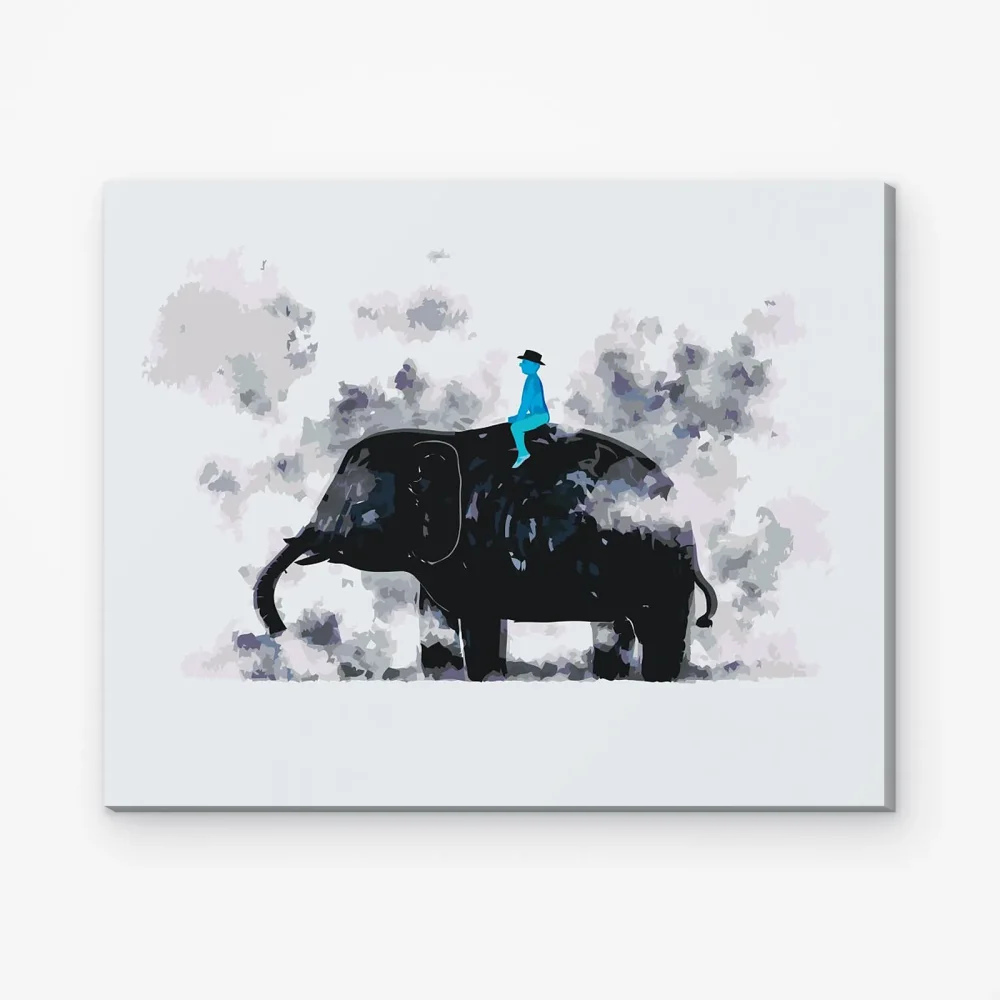 Pintar por Números - Paseo en elefante