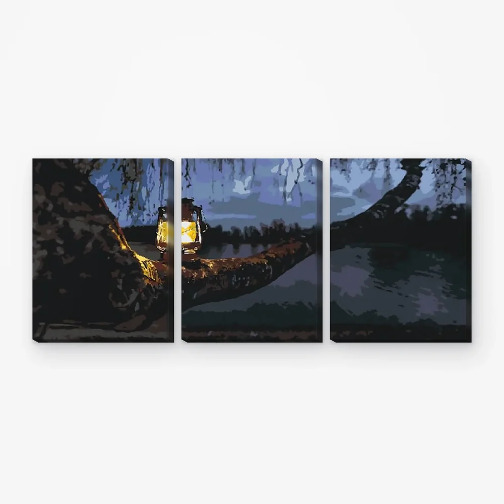 Pintar por Números - Paseo nocturno (lote de 3)