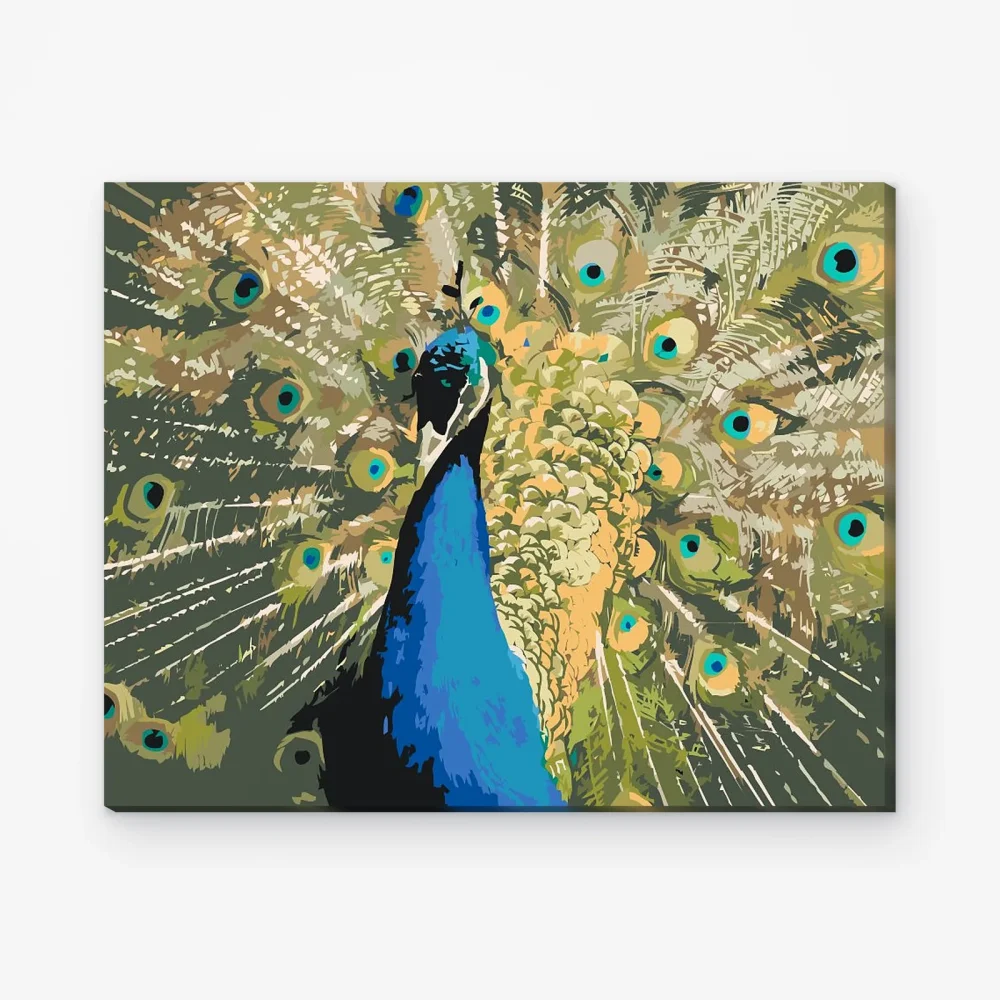 Pintar por Números - Pavo real
