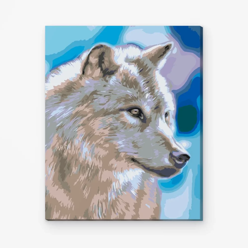 Pintar por Números - Perfil del lobo