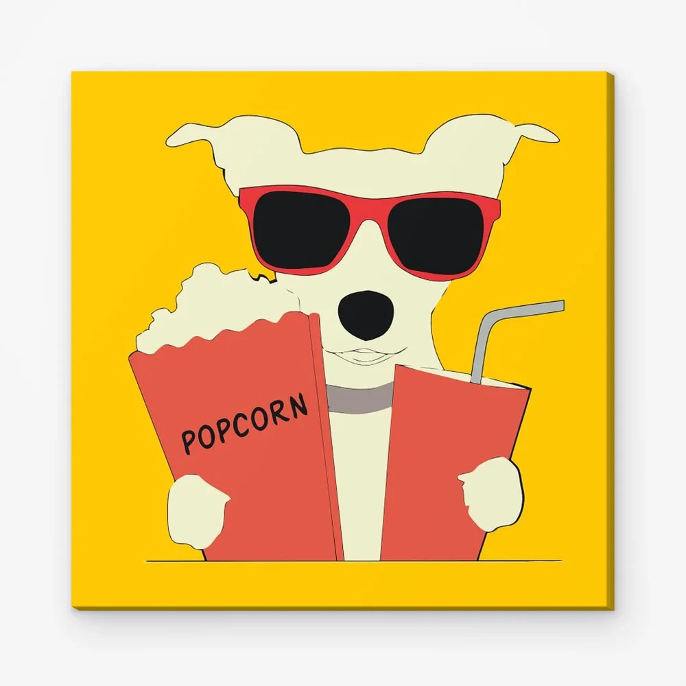 Pintar por Números - Perro palomitero