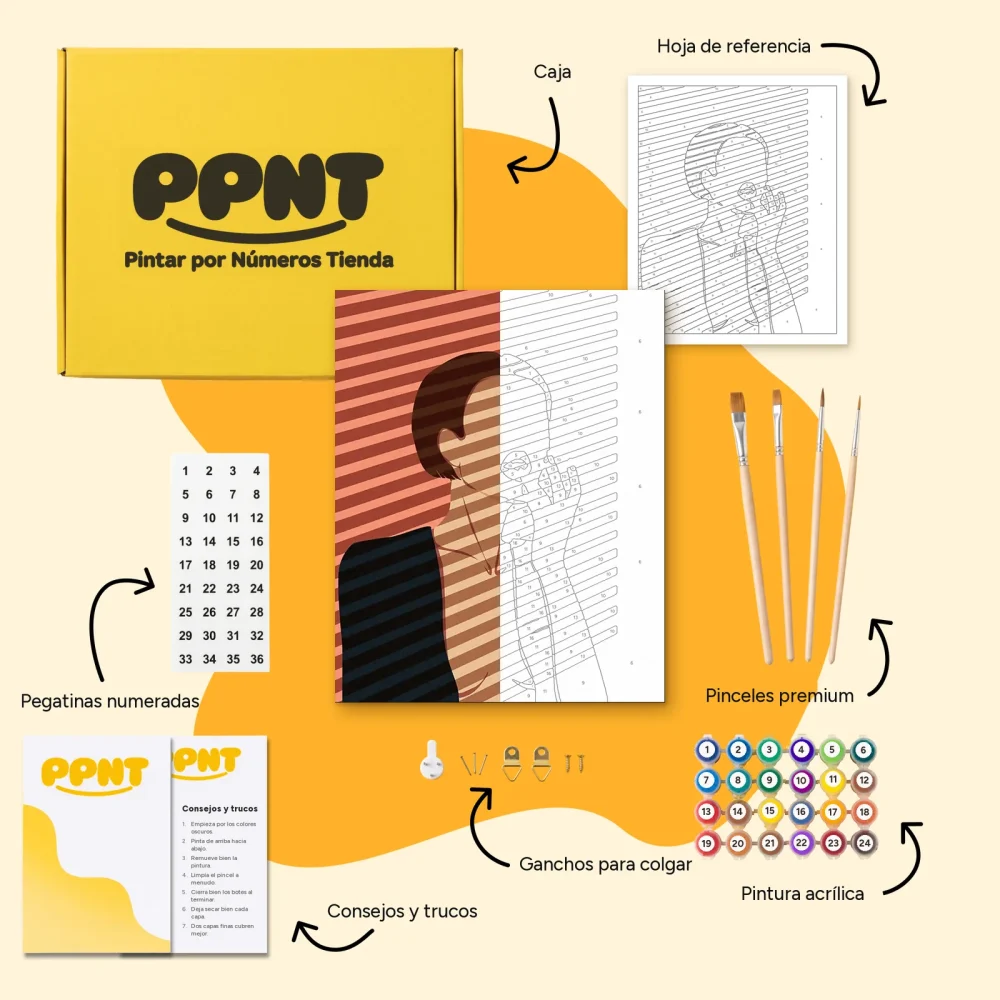 Pintar por Números - Personas Ilustración 4