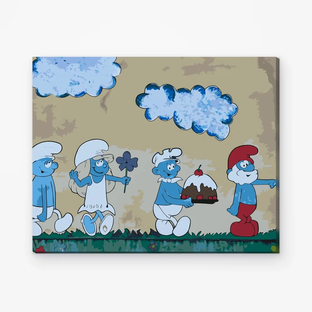 Pintar por Números - Pitufos