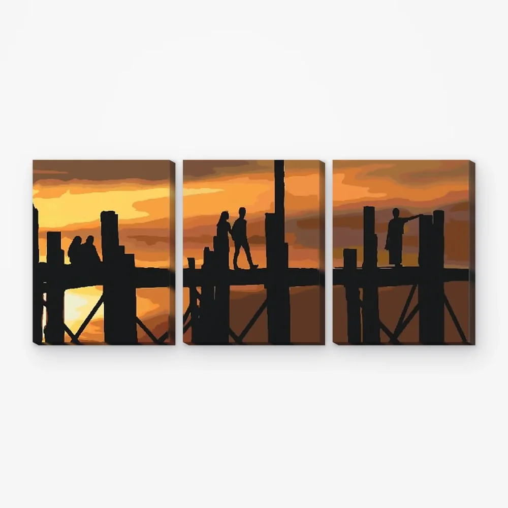 Pintar por Números - Puente del amor (lote de 3)
