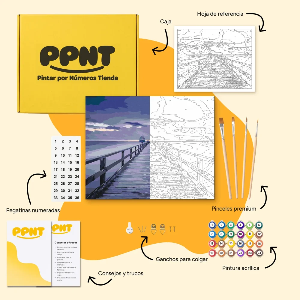 Pintar por Números - Puente sobre el Mar Báltico