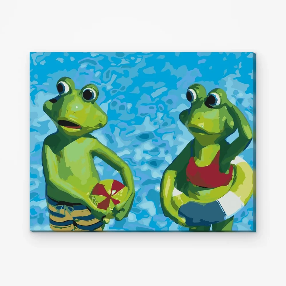 Pintar por Números - Rana de vacaciones