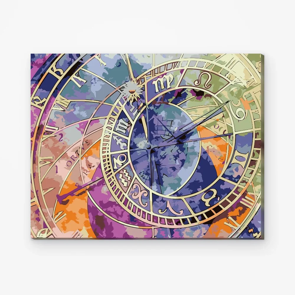 Pintar por Números - Reloj astronómico de colores