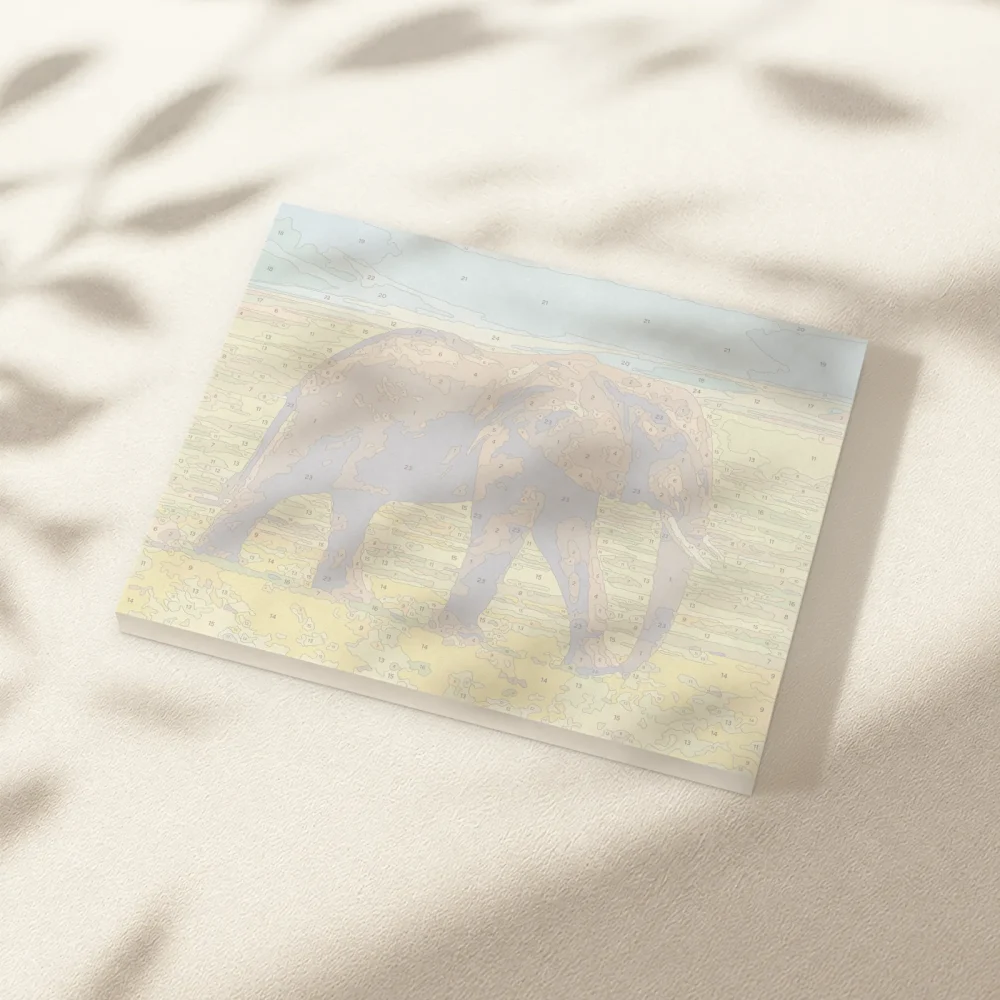 Pintar por Números - Safari en elefante