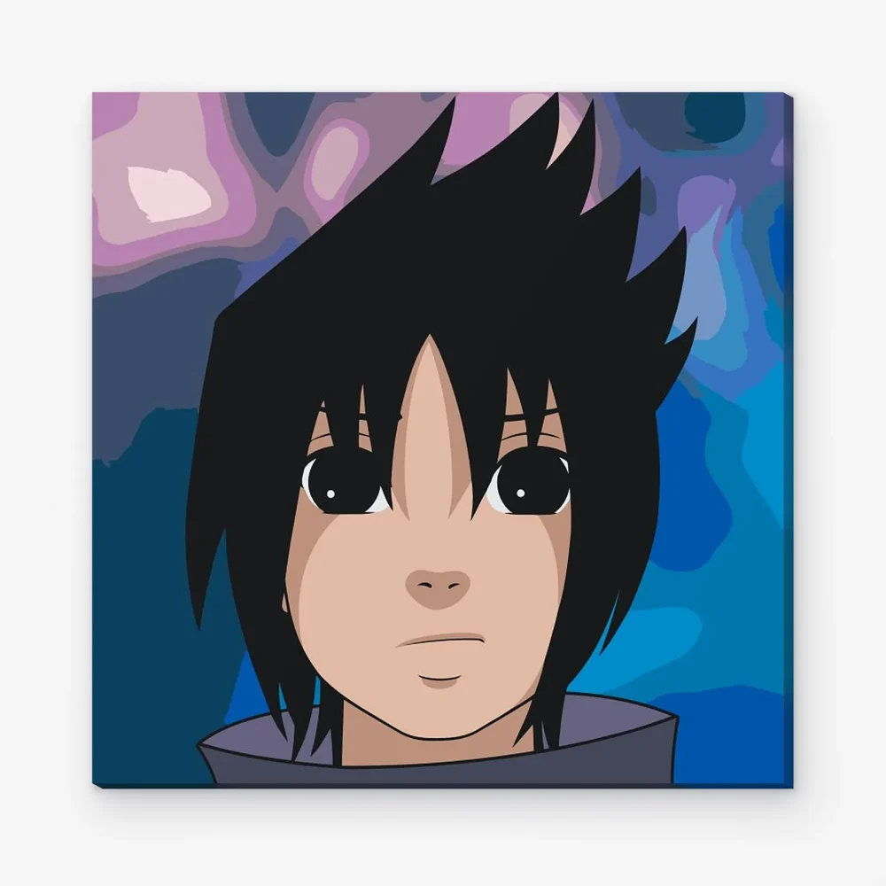 Pintar por Números - Retrato de Sasuke Uchiha