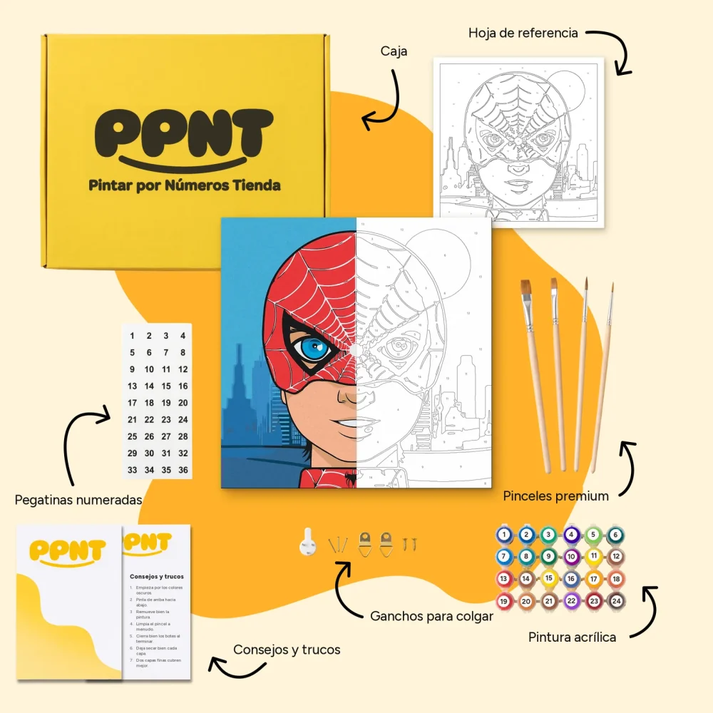 Pintar por Números - Spiderman bebé