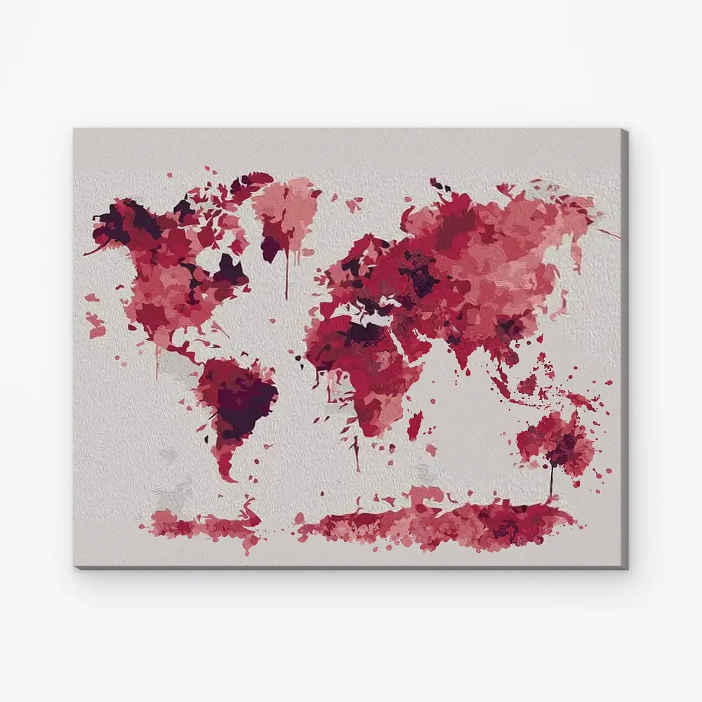 Pintar por Números - Tarjeta acuarela