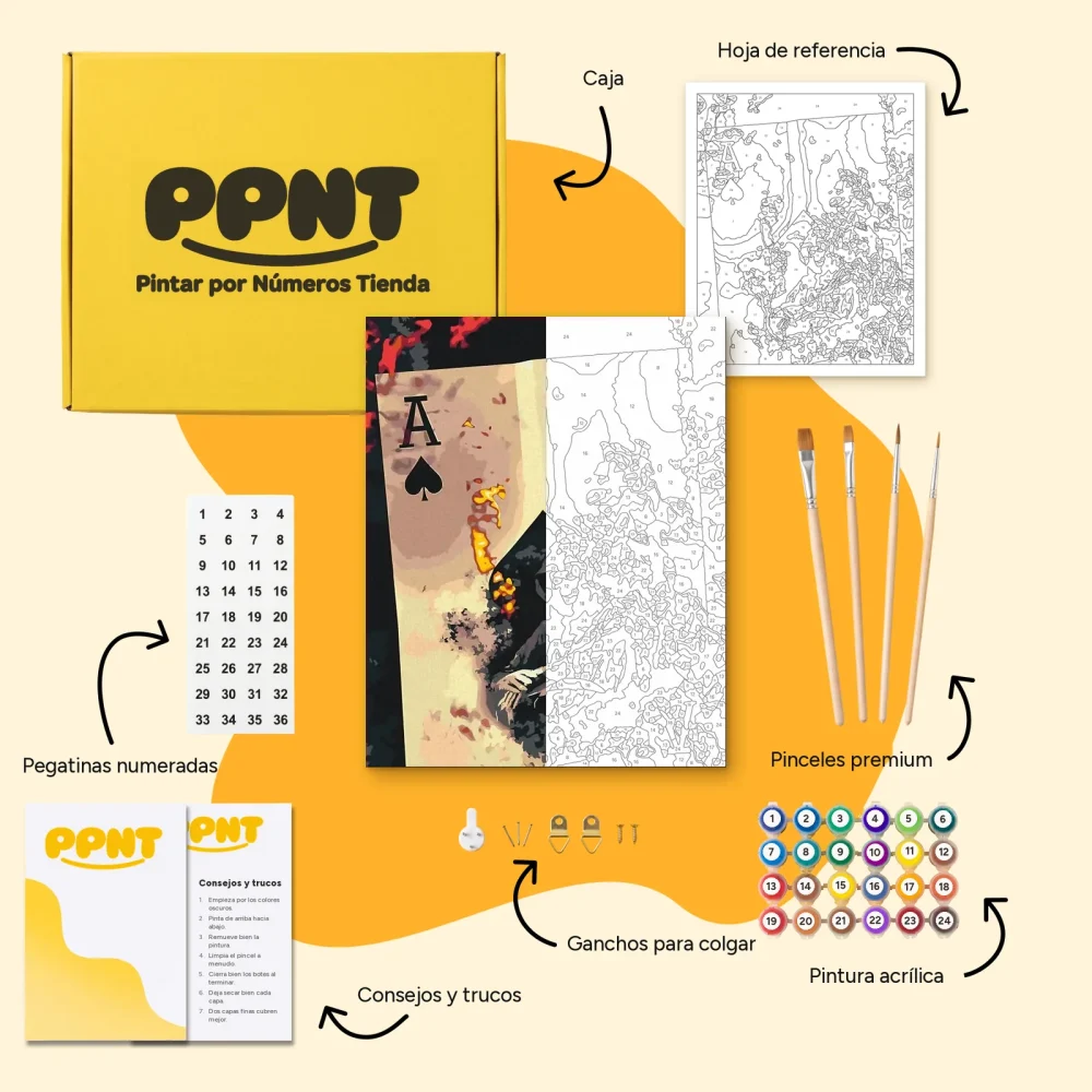 Pintar por Números - Tarjeta de defunción