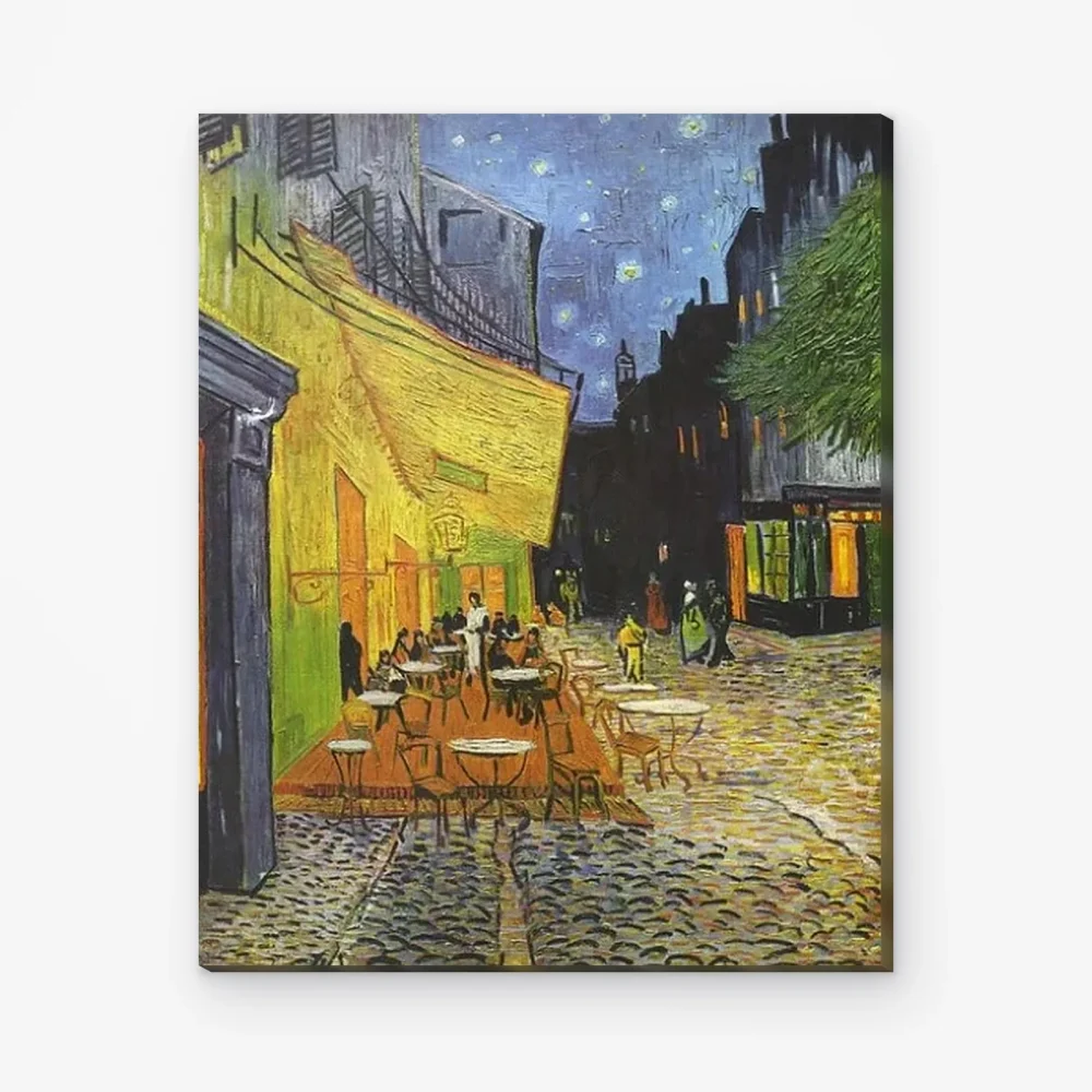 Pintar por Números - Terraza del café por la noche