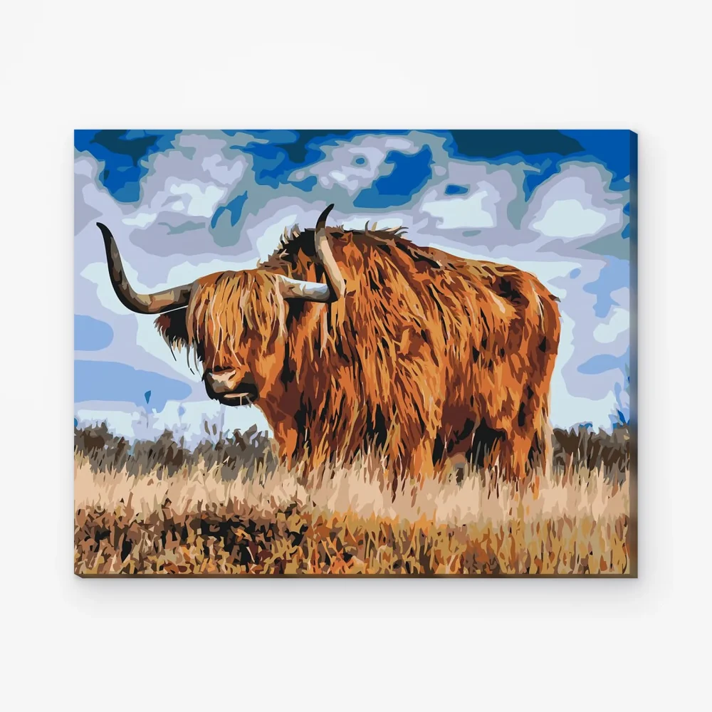 Pintar por Números - Toro en el prado