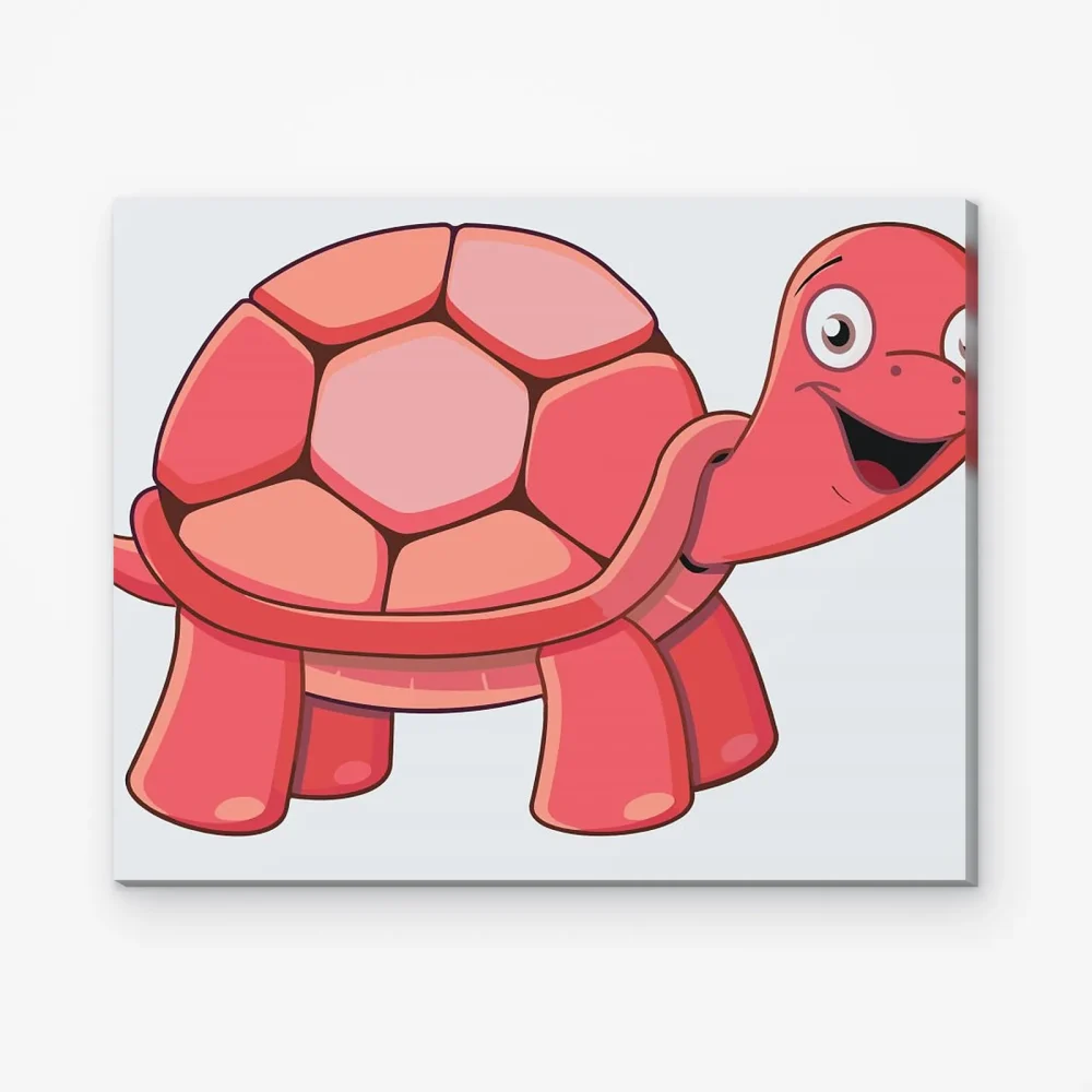 Pintar por Números - Tortuga feliz