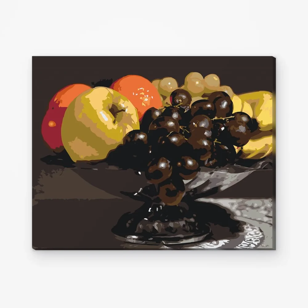 Pintar por Números - Un bol lleno de fruta
