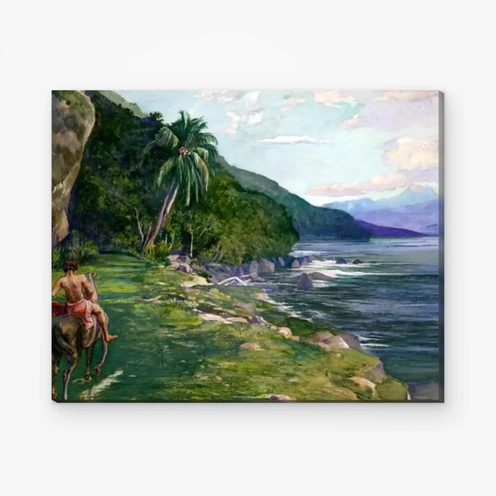 Pintar por Números - Un camino de herradura en Tahití