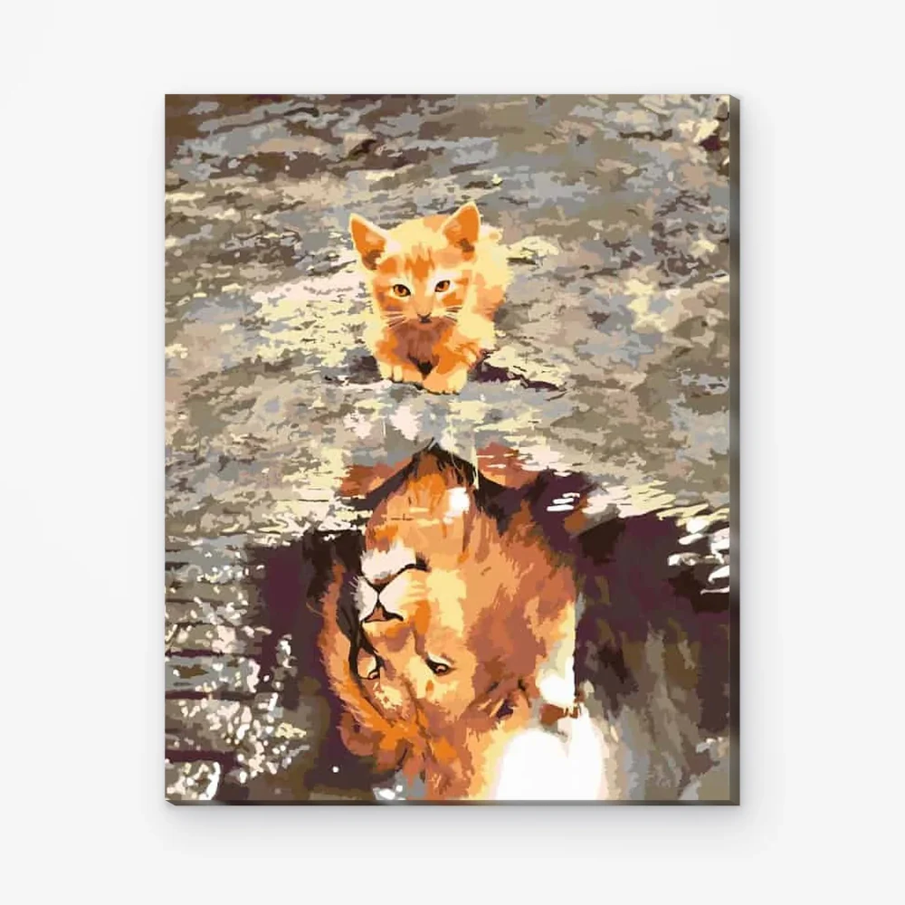 Pintar por Números - Un gatito o un león