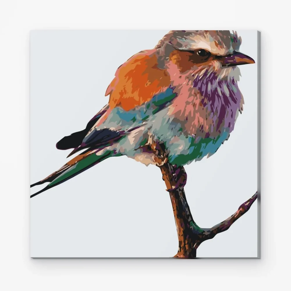 Pintar por Números - Un pájaro en una rama