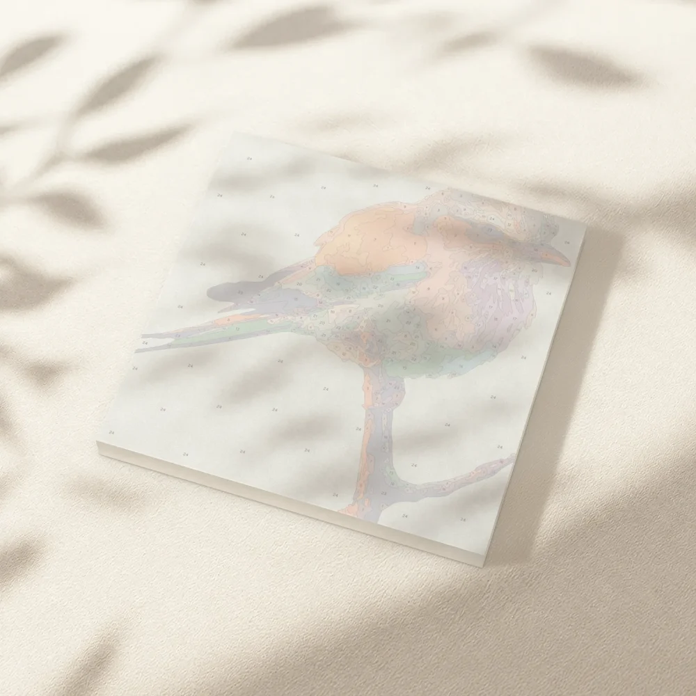 Pintar por Números - Un pájaro en una rama