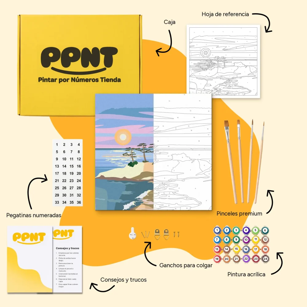 Pintar por Números - Vacaciones en la isla