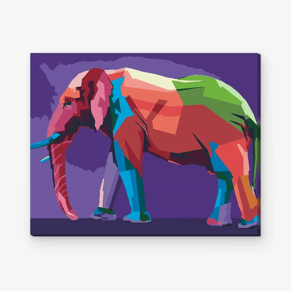Pintar por Números - Vector elefante