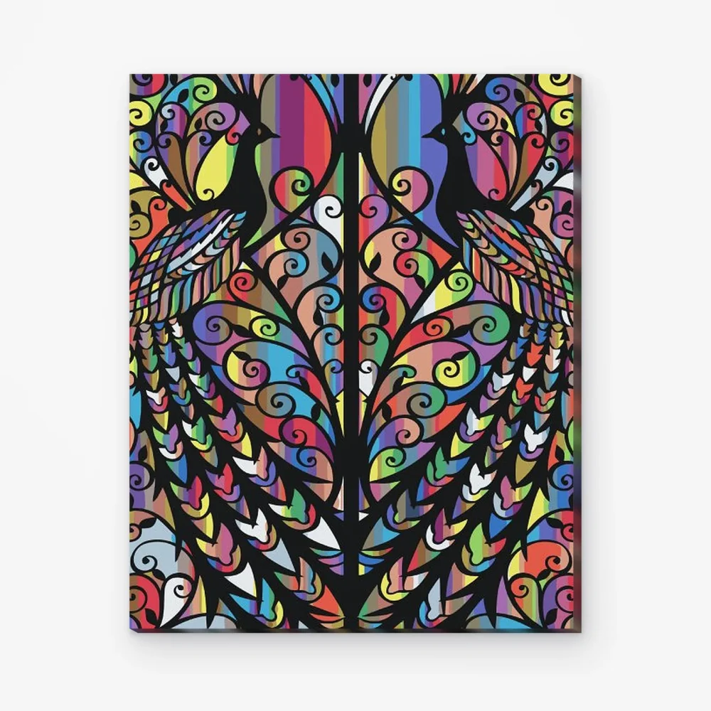 Pintar por Números - Ventana del pavo real