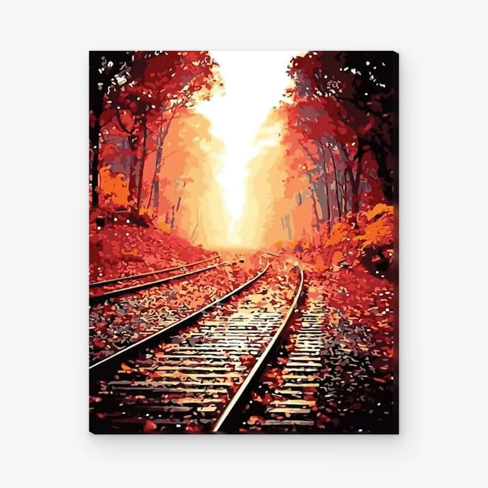 Pintar por Números - Vía del tren